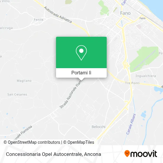 Mappa Concessionaria Opel Autocentrale