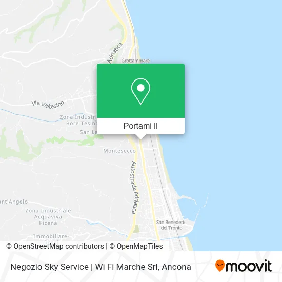 Mappa Negozio Sky Service | Wi Fi Marche Srl