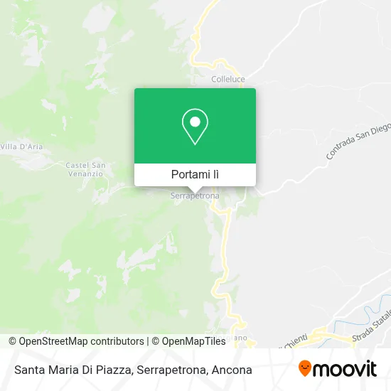 Mappa Santa Maria Di Piazza, Serrapetrona