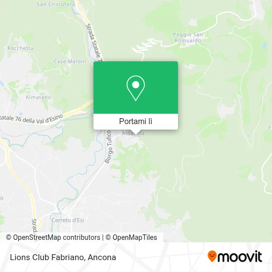 Mappa Lions Club Fabriano