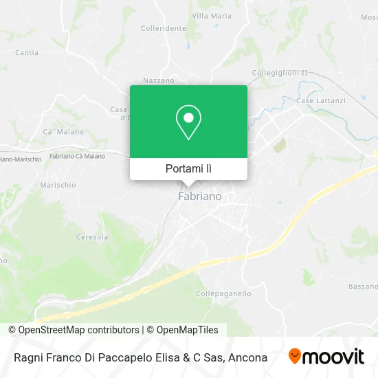Mappa Ragni Franco Di Paccapelo Elisa & C Sas