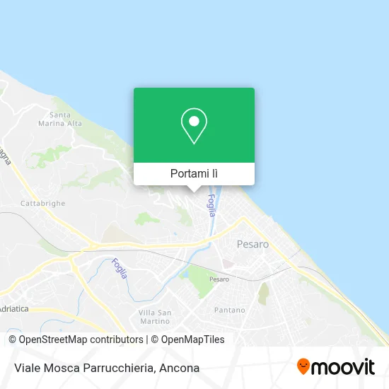 Mappa Viale Mosca Parrucchieria