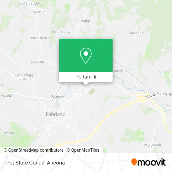 Mappa Pet Store Conad
