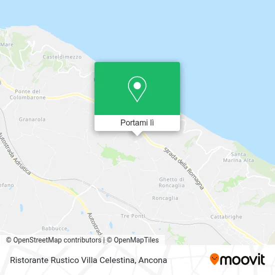 Mappa Ristorante Rustico Villa Celestina