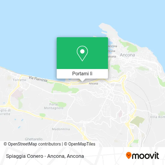 Mappa Spiaggia Conero - Ancona