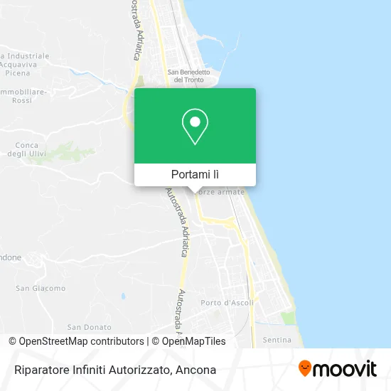 Mappa Riparatore Infiniti Autorizzato