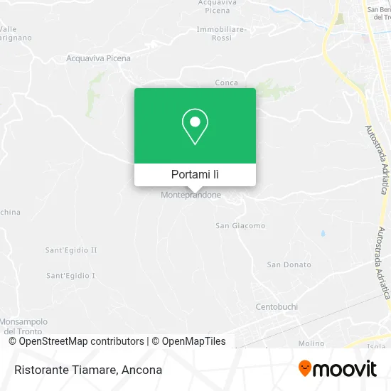 Mappa Ristorante Tiamare