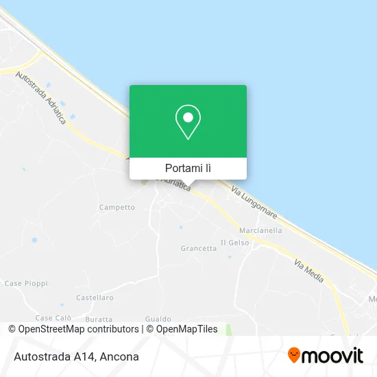 Mappa Autostrada A14