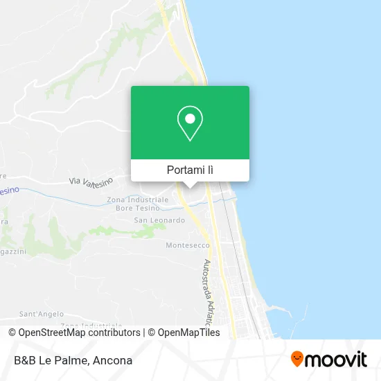 Mappa B&B Le Palme