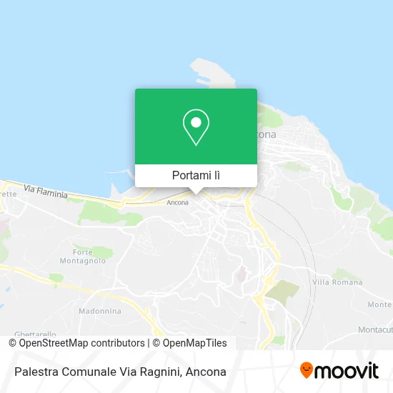 Mappa Palestra Comunale Via Ragnini