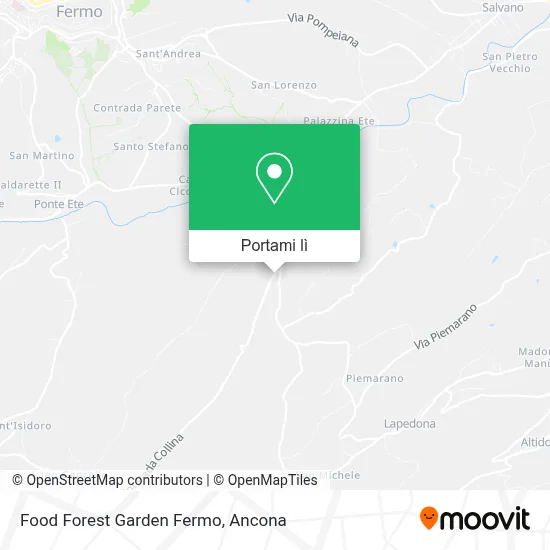 Mappa Food Forest Garden Fermo