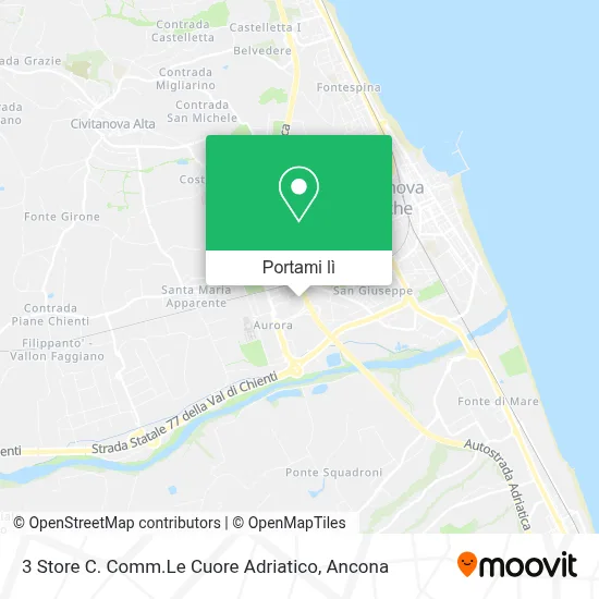 Mappa 3 Store C. Comm.Le Cuore Adriatico