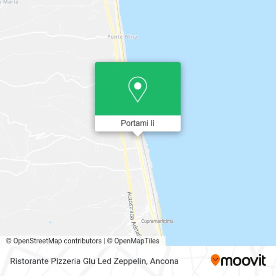 Mappa Ristorante Pizzeria Glu Led Zeppelin