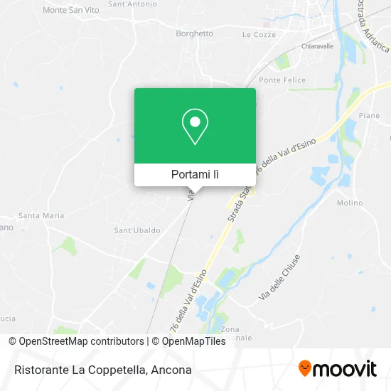Mappa Ristorante La Coppetella