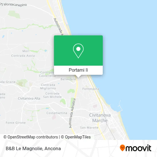 Mappa B&B Le Magnolie
