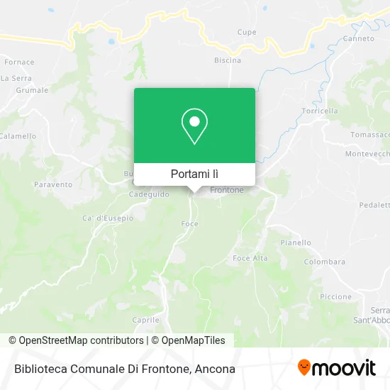 Mappa Biblioteca Comunale Di Frontone