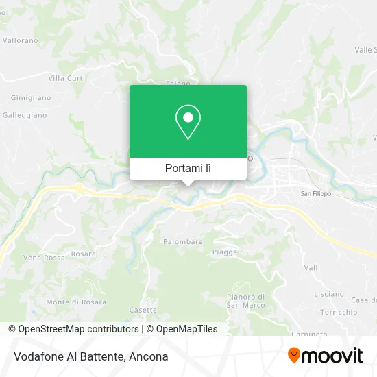 Mappa Vodafone Al Battente