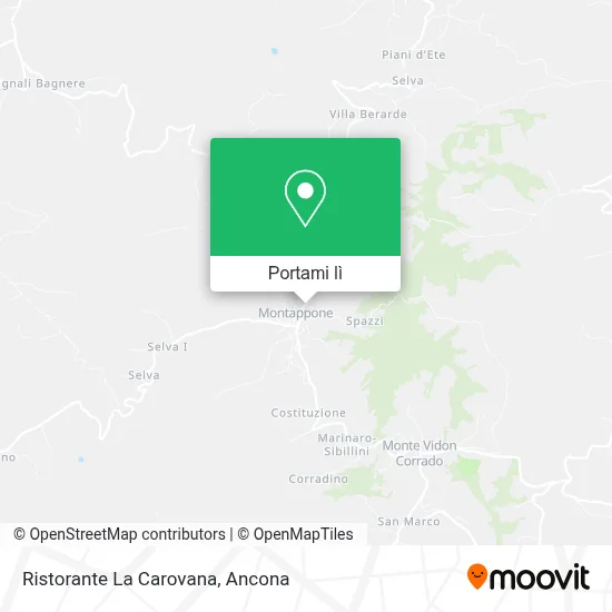 Mappa Ristorante La Carovana