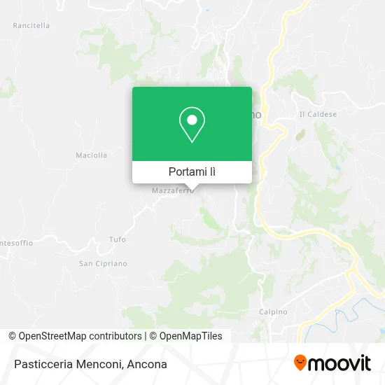 Mappa Pasticceria Menconi