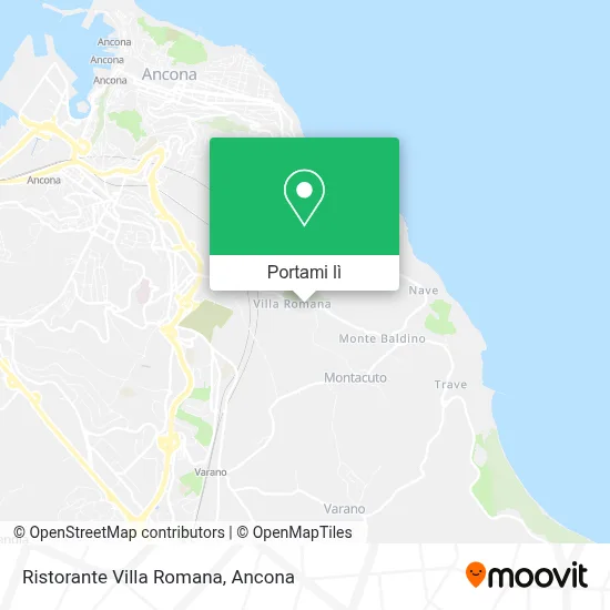 Mappa Ristorante Villa Romana