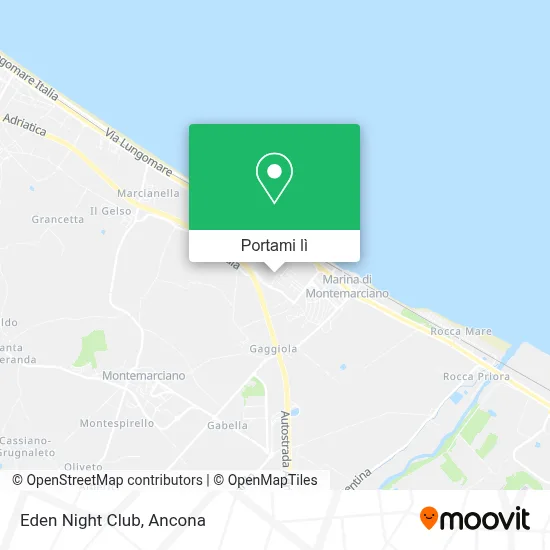 Mappa Eden Night Club