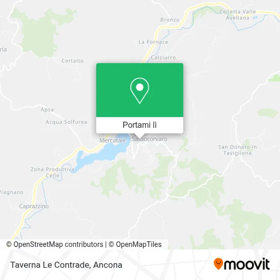 Mappa Taverna Le Contrade