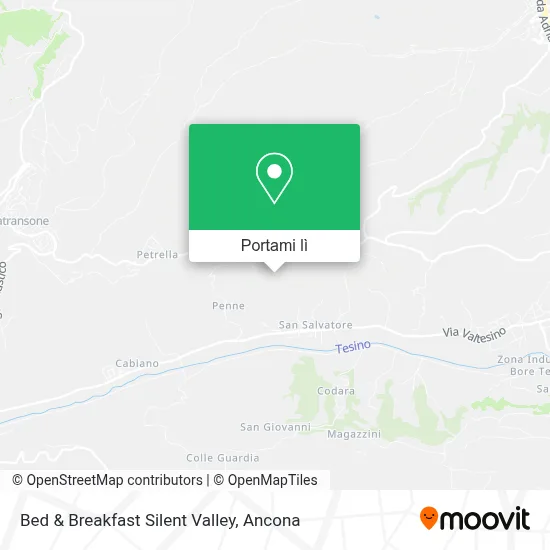 Mappa Bed & Breakfast Silent Valley