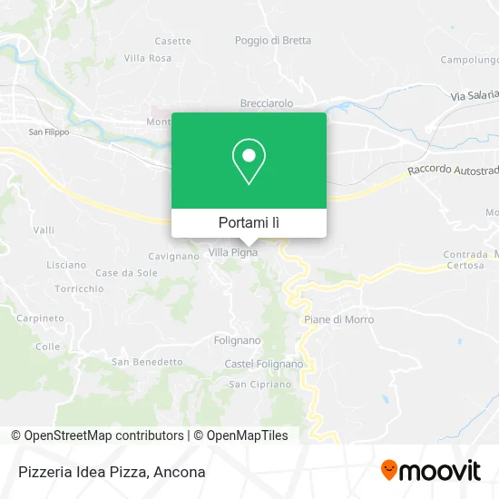 Mappa Pizzeria Idea Pizza