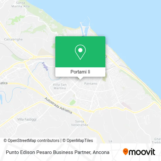 Mappa Punto Edison Pesaro Business Partner