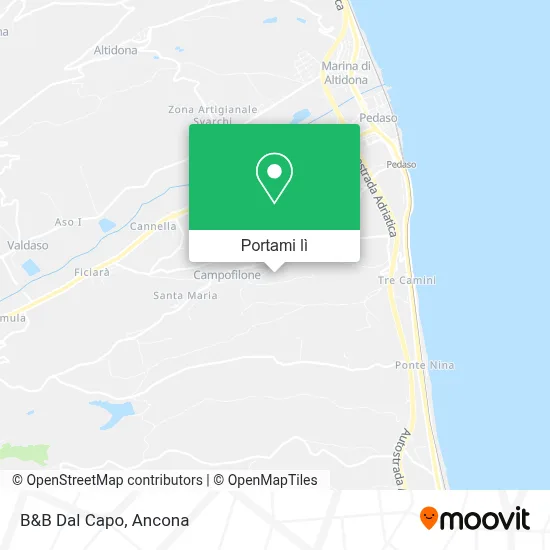 Mappa B&B Dal Capo