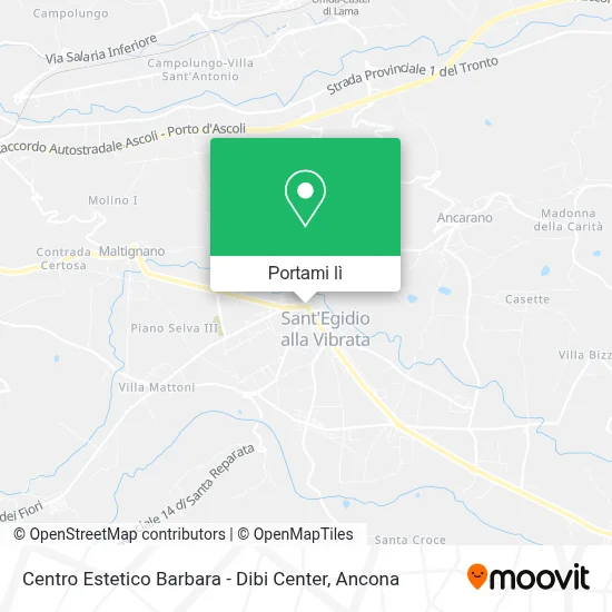 Mappa Centro Estetico Barbara - Dibi Center