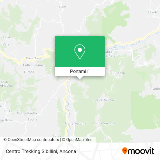 Mappa Centro Trekking Sibillini