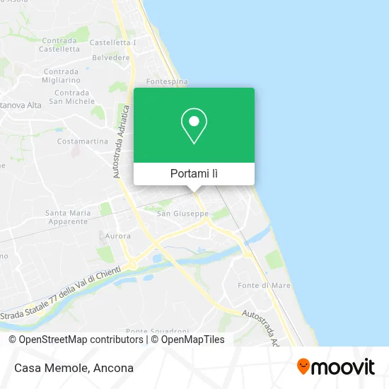 Mappa Casa Memole