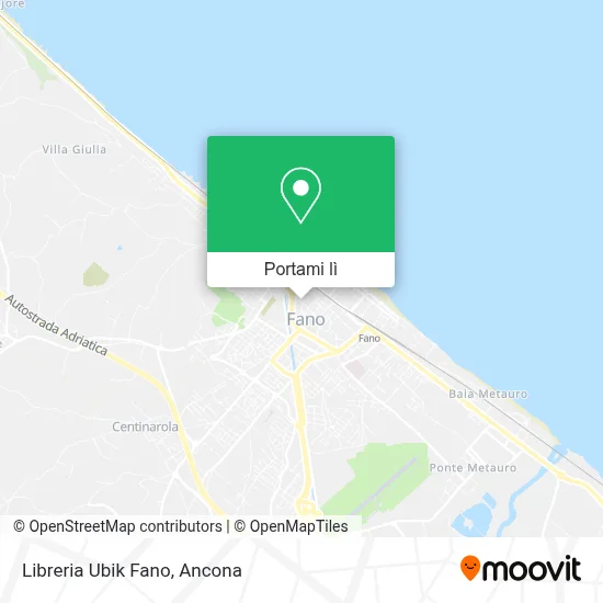 Mappa Libreria Ubik Fano