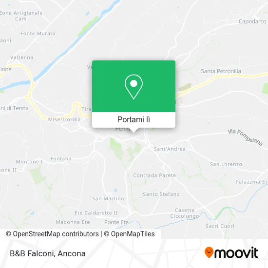 Mappa B&B Falconi