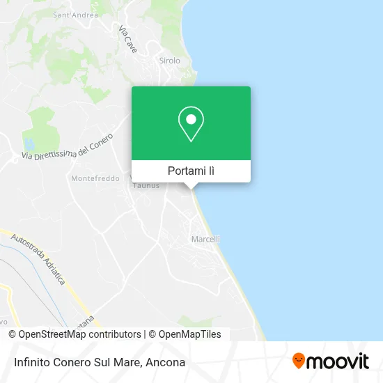 Mappa Infinito Conero Sul Mare
