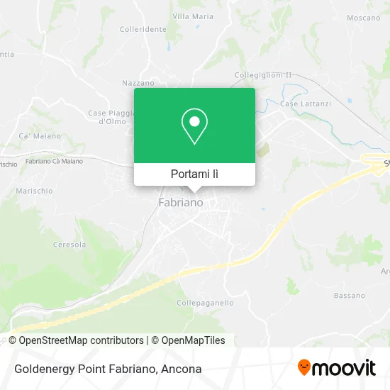 Mappa Goldenergy Point Fabriano