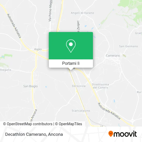 Mappa Decathlon Camerano