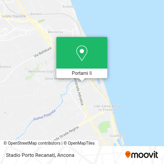 Mappa Stadio Porto Recanati
