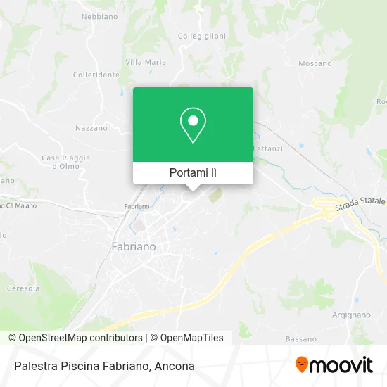 Mappa Palestra Piscina Fabriano