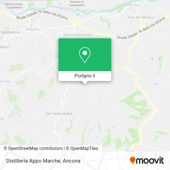 Mappa Distilleria Appo Marche