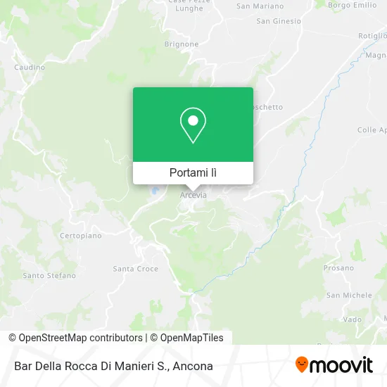 Mappa Bar Della Rocca Di Manieri S.