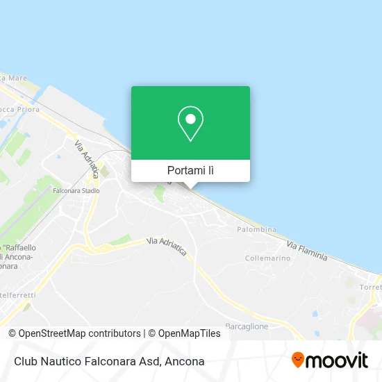 Mappa Club Nautico Falconara Asd