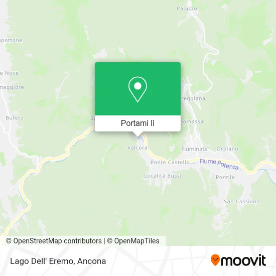 Mappa Lago Dell' Eremo
