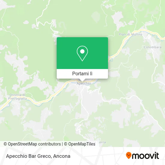 Mappa Apecchio Bar Greco