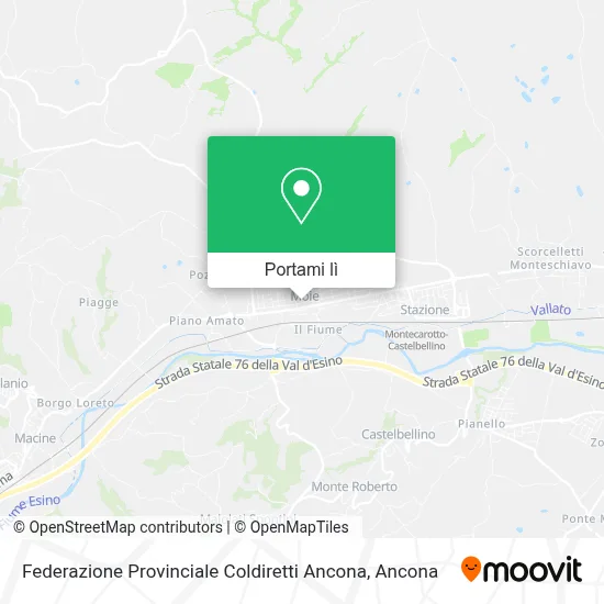 Mappa Federazione Provinciale Coldiretti Ancona