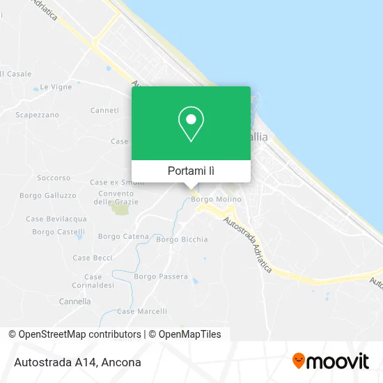 Mappa Autostrada A14