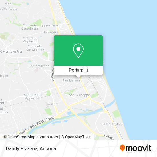 Mappa Dandy Pizzeria
