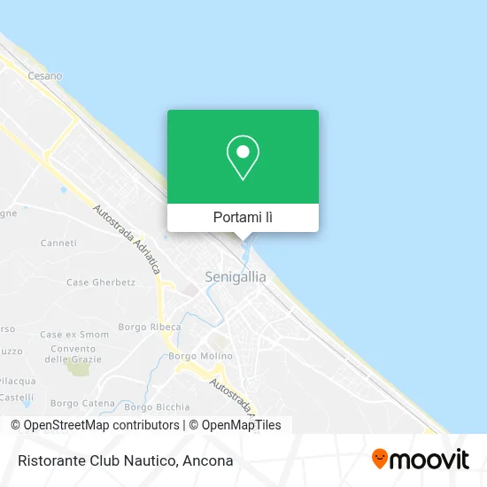 Mappa Ristorante Club Nautico