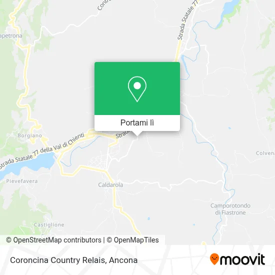 Mappa Coroncina Country Relais